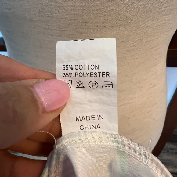 FLOWER & RAIN bird with leaves print dress. Size Small - Picture 4 of 6